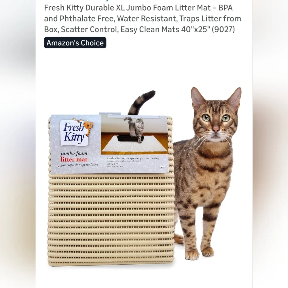 Fresh Kitty Durable XL Jumbo Foam Litter Mat 40